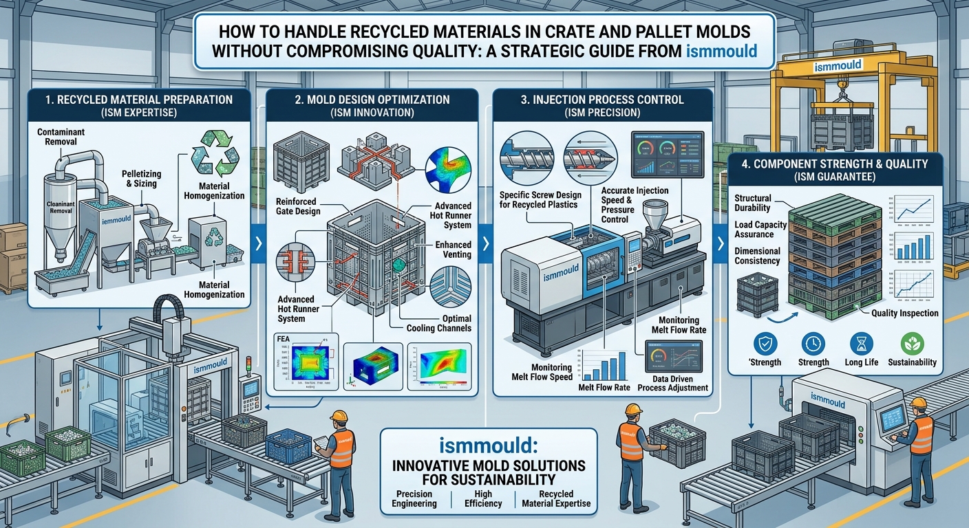 How to Handle Recycled Materials in Crate and Pallet Molds Without Compromising Quality